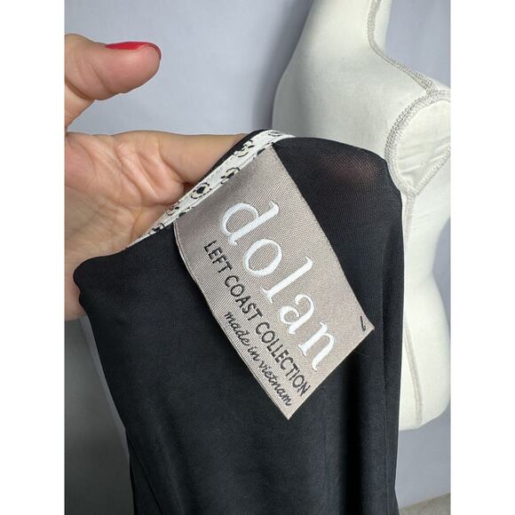 Anthropologie Dolan Left Coast Plunge Tunic Mini Dress in Black Size Large $158 - Picture 5 of 6